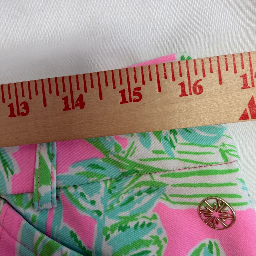 Lilly Pulitzer Luxletic Bettina Shorts Womens 10 Pink Bermuda Mandevilla Baby - Picture 10 of 11